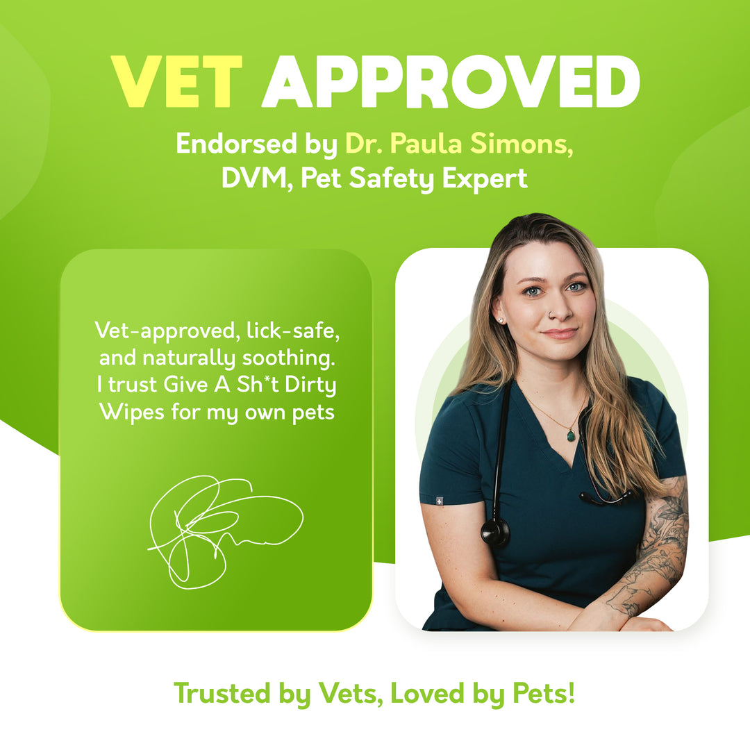 Plant-Based Full Body Pet Wipes for Dogs & Cats - Vet-Designed & Hypoallergenic
