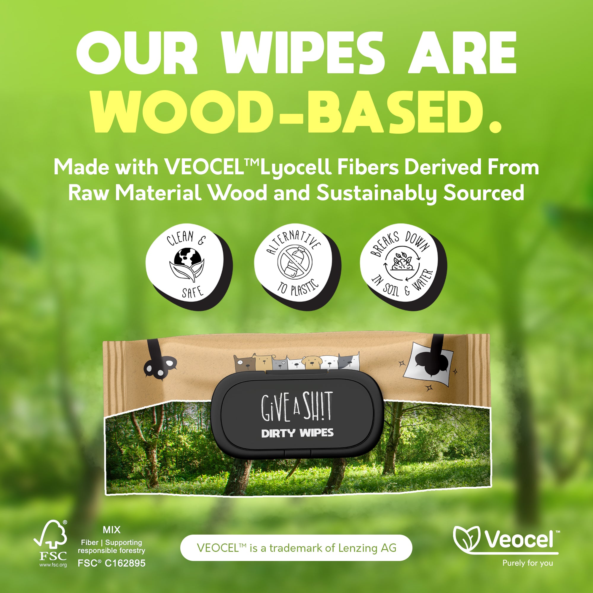 Plant-Based Full Body Pet Wipes