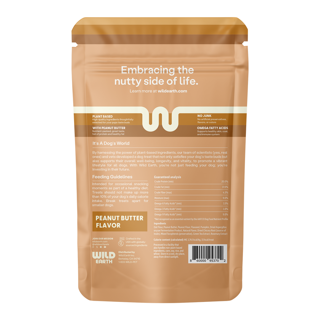 3 Pack - Superfood Dog Treats with Koji (5 oz per bag) by Wild Earth