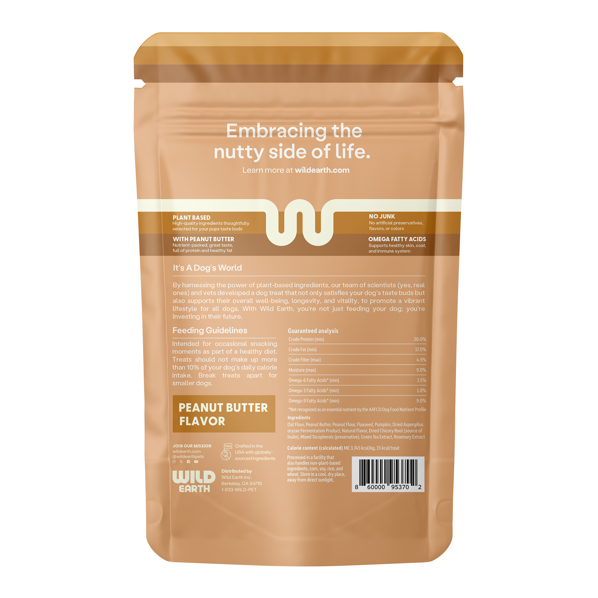 3 Pack - Superfood Dog Treats with Koji (5 oz per bag) by Wild Earth