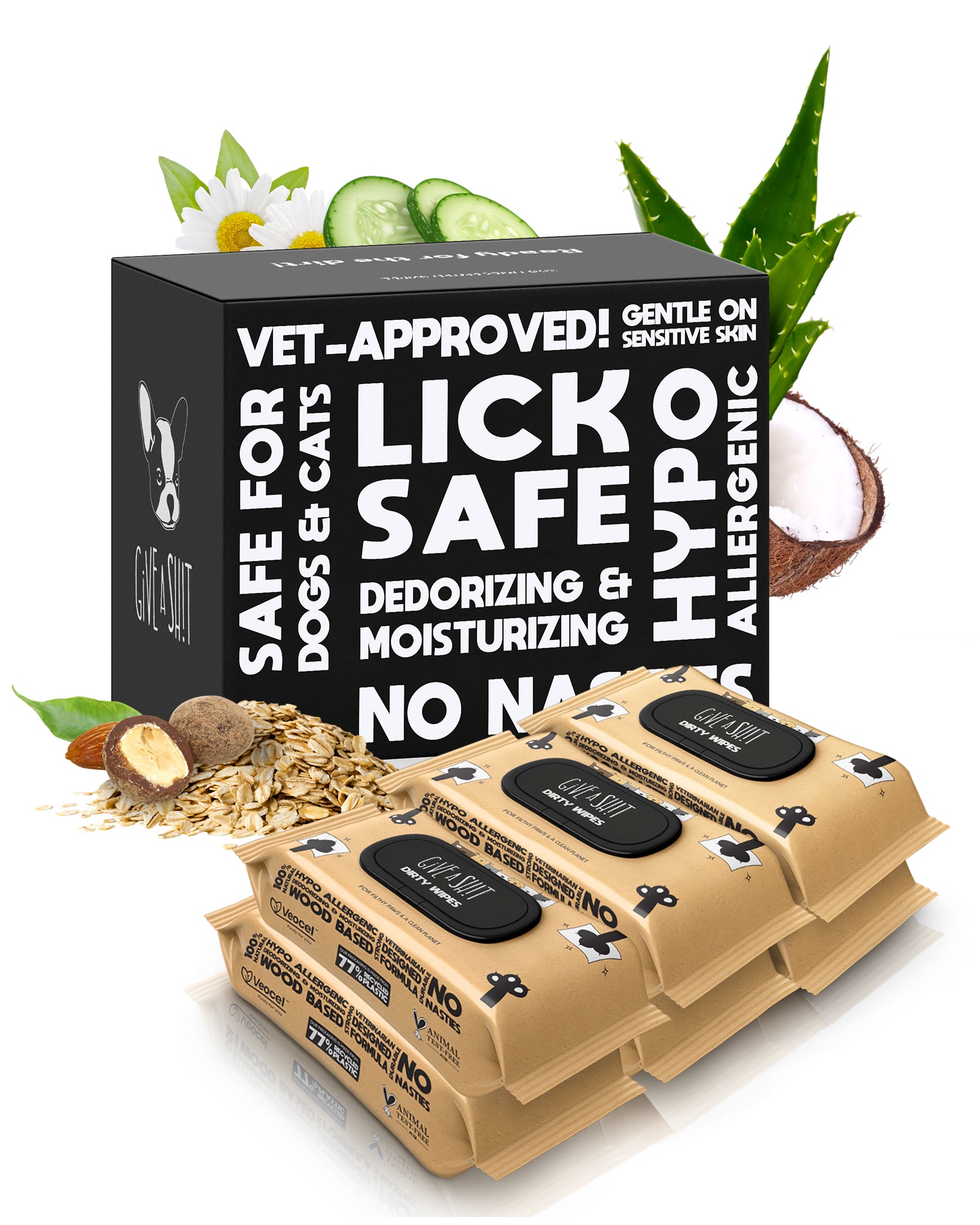 Plant-Based Full Body Pet Wipes
