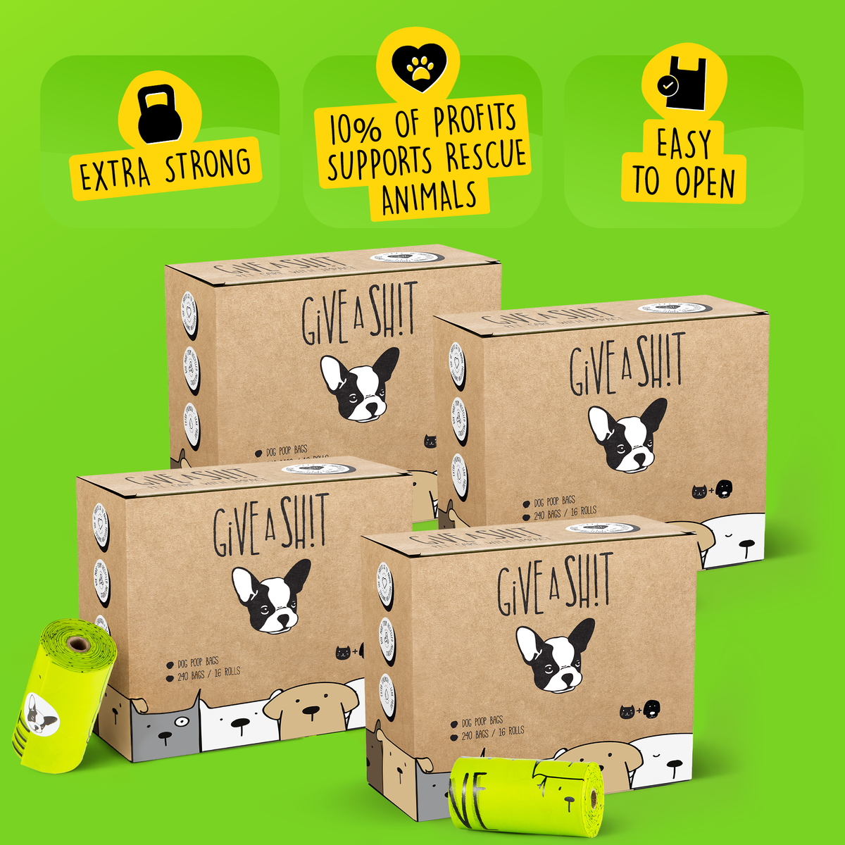 960 Bags (64 rolls x 15 bags)