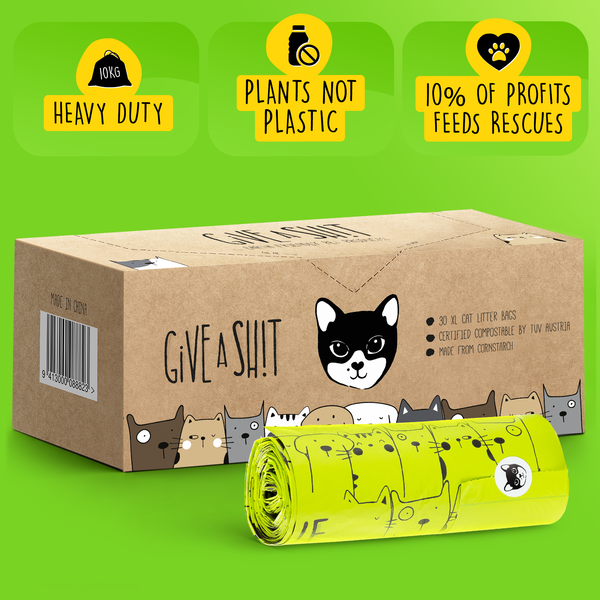 Extra Large Certified Compostable Cat Litter Bags