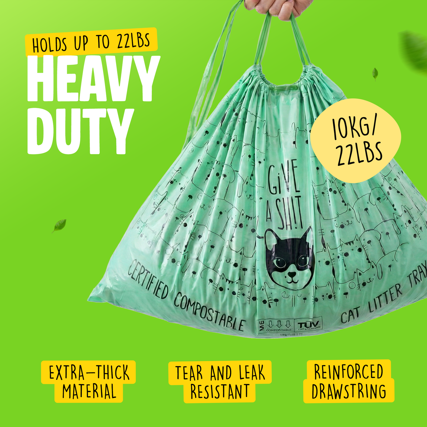Certified Compostable Cat Litter Tray Liners