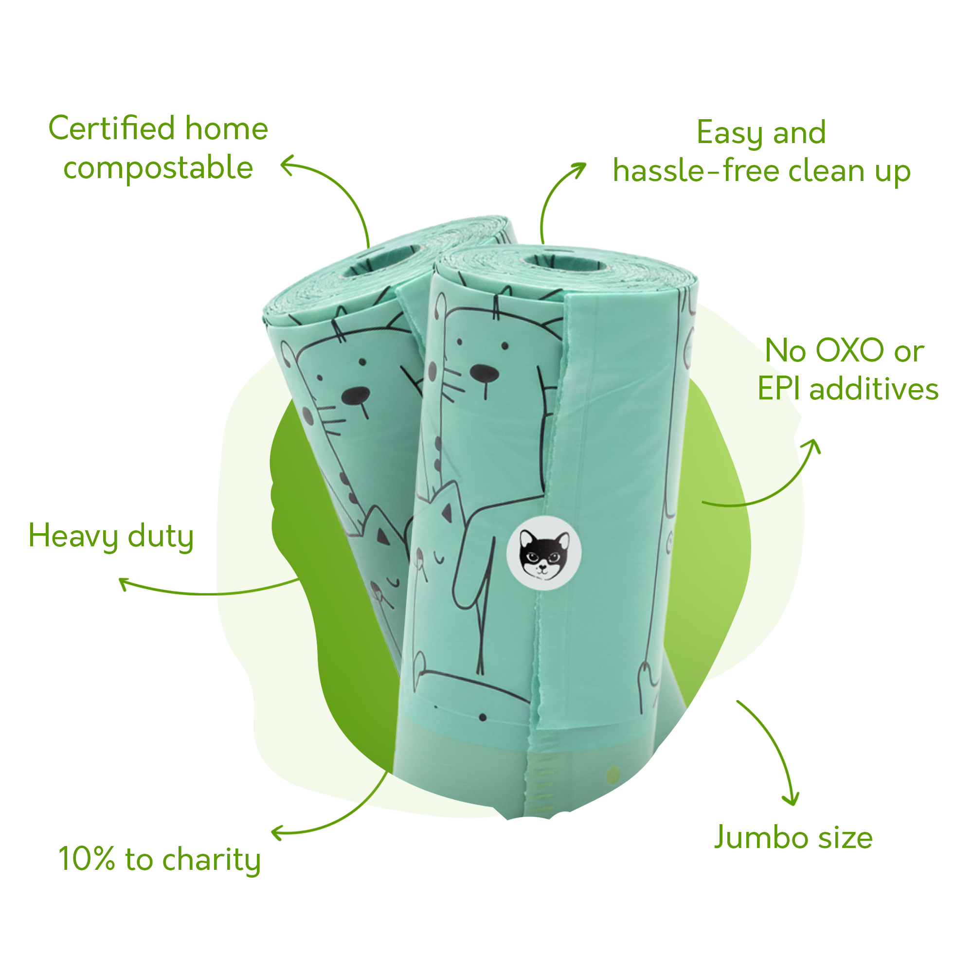 Certified Compostable Cat Litter Tray Liners