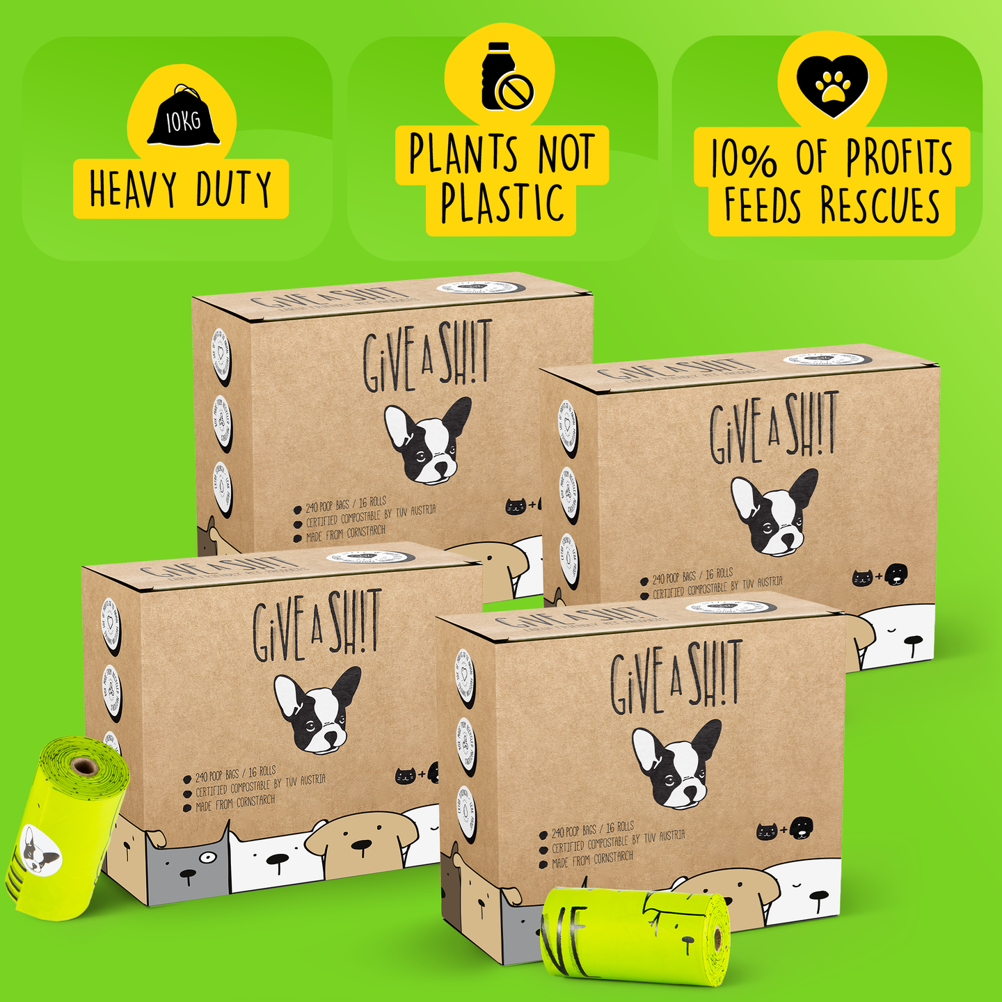 Certified Compostable Dog Poop Bags