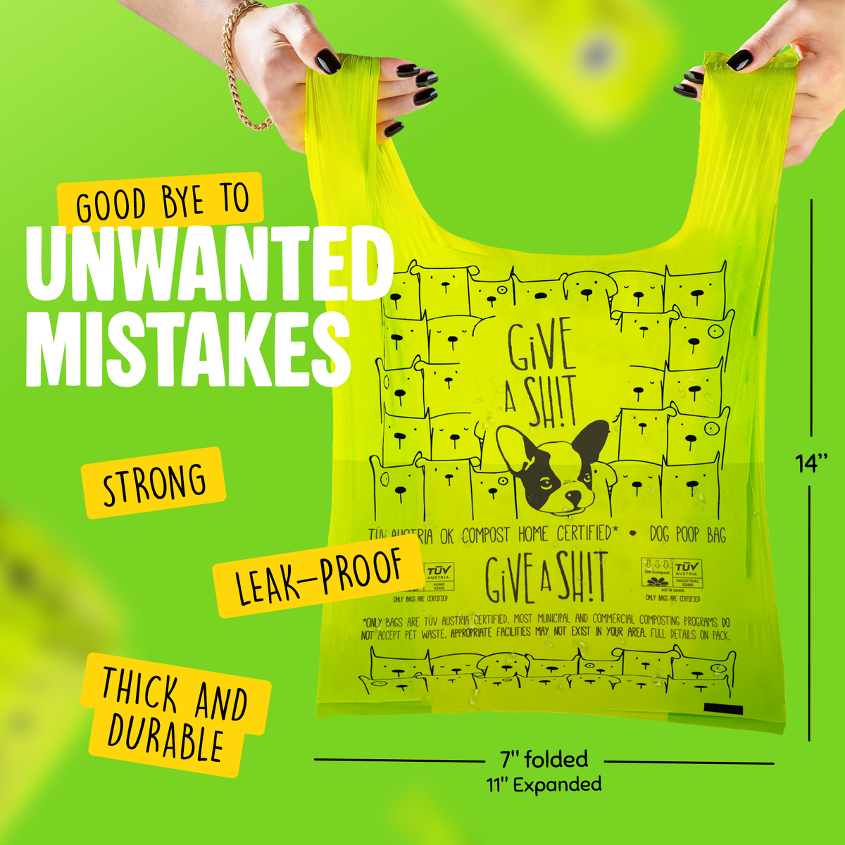 Extra Thick Dog Poop Bags with Handles