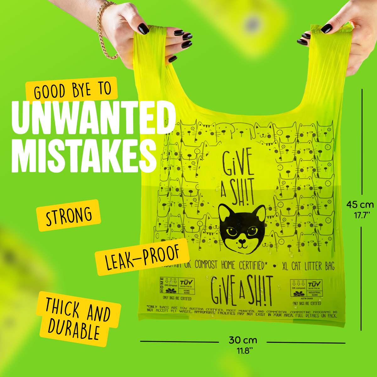 Extra Large Cat Litter Bags with Handles