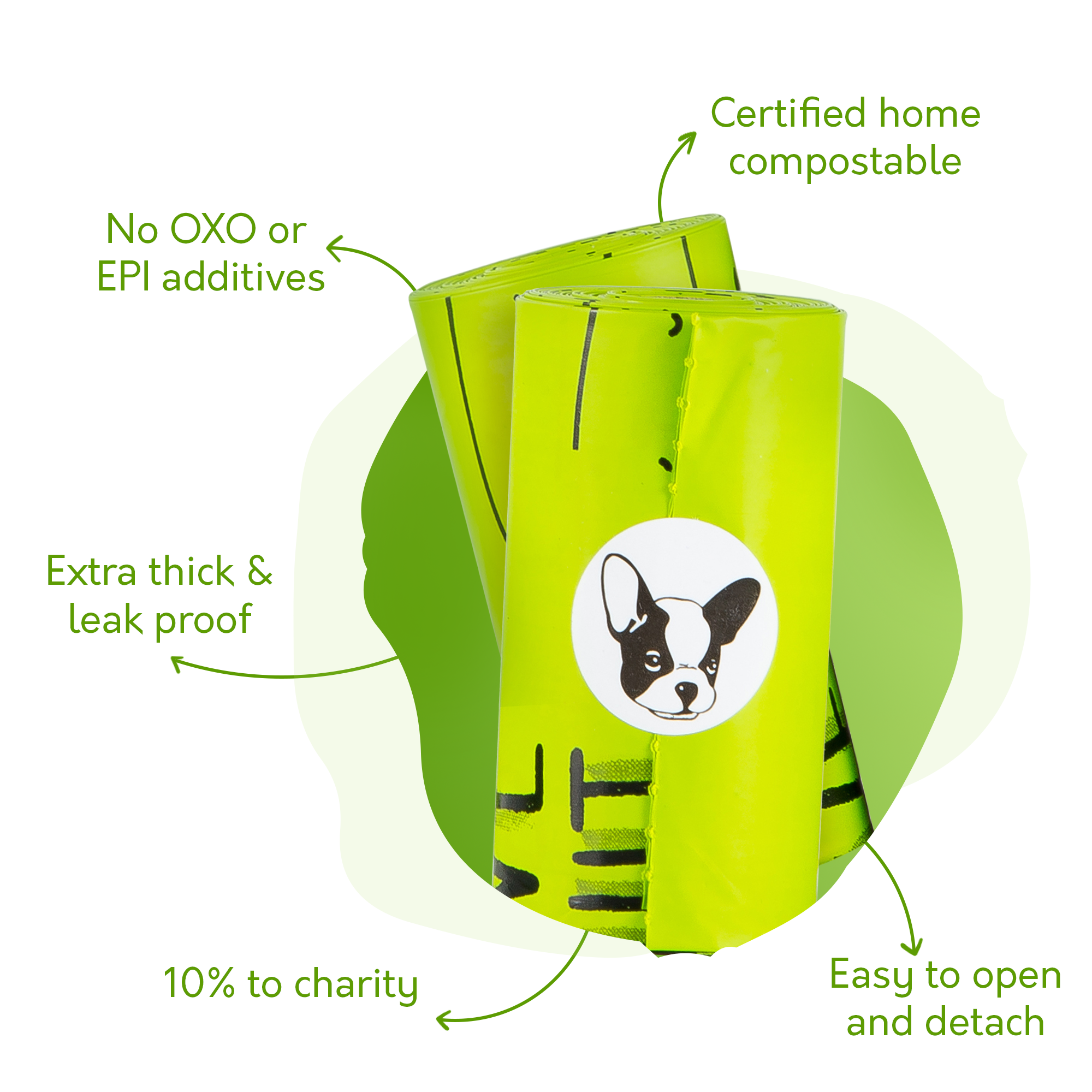 TÜV Austria HOME Compost Certified Dog Poop Bags