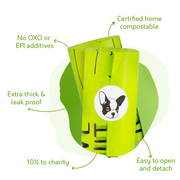 Certified Home Compostable Dog Poop Bags